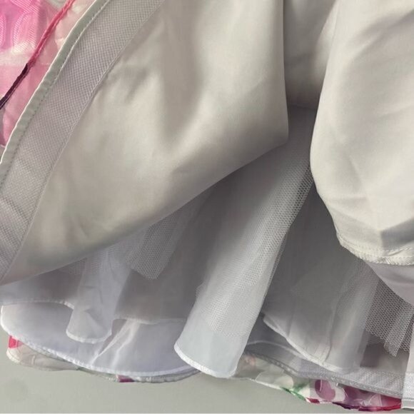 NWOT Xscape White Pink Floral Fit and Flare Mini Dress 12 - Picture 6 of 14